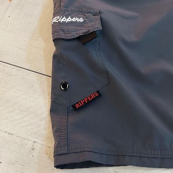 Ladies Gray Board Shorts - Picture 4 of 8